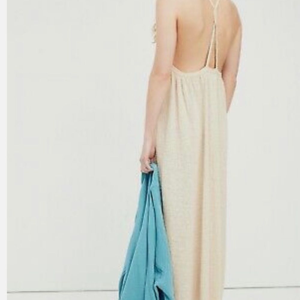 New Free People Under The Stars Terry sweater midi dress size XS - Picture 3 of 4
